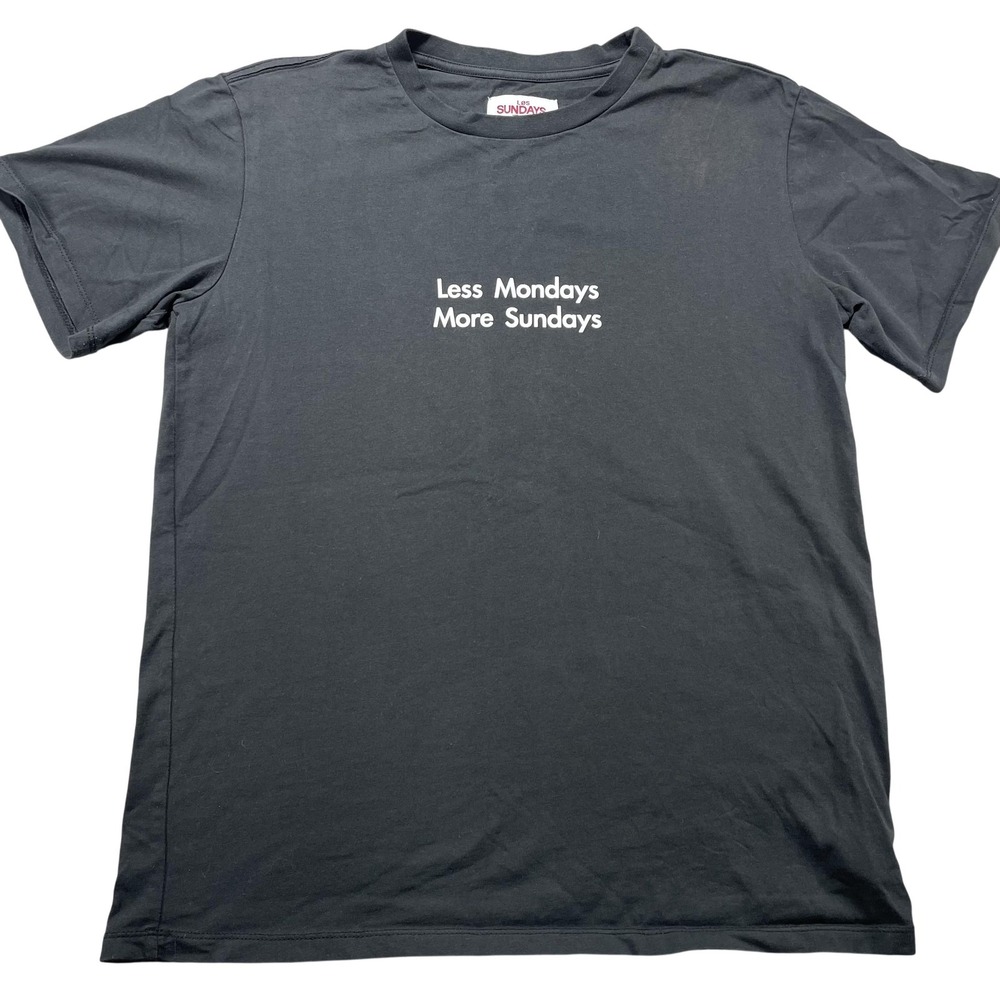 Los Sundays Tequila Shirt Womens M/L Black Less Mondays More Sundays Graphic Tee